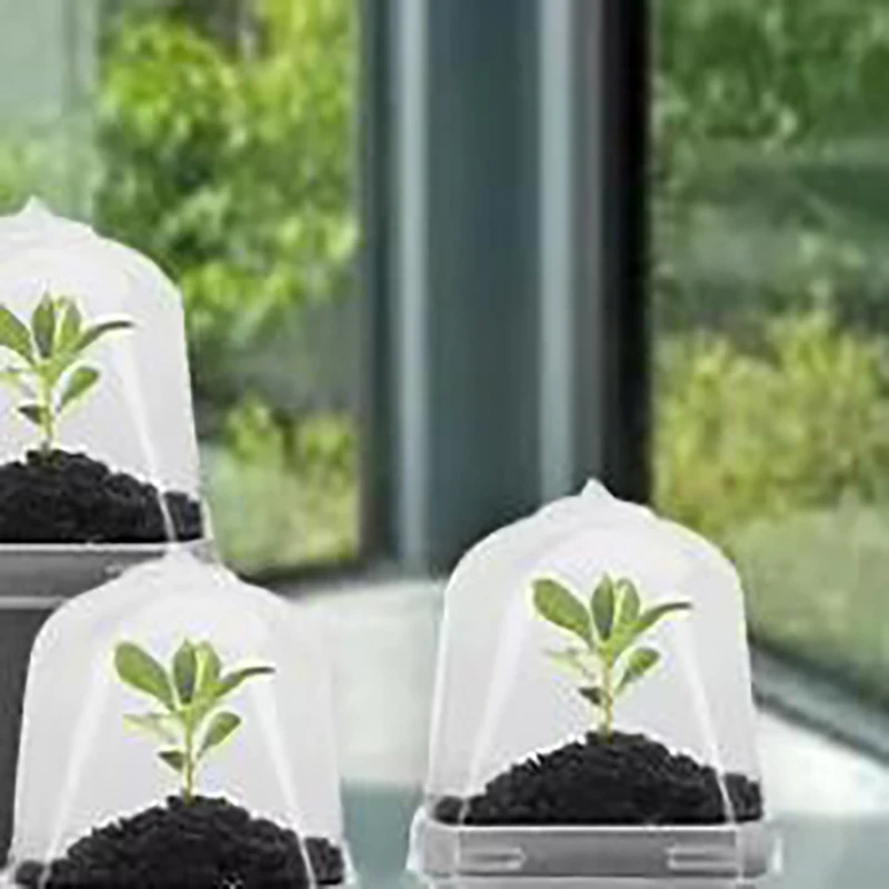 

Clear Plant Nursery Pots With Humidity Dome - 3" Plastic Gardening Pot Nursery Pots Transparent Pastic Flower Plant