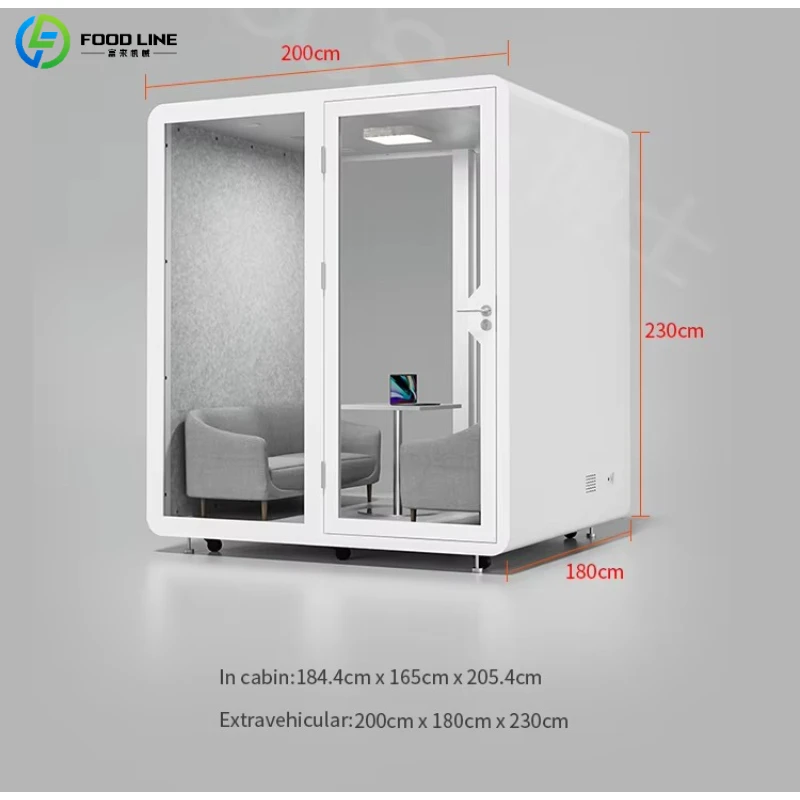 Customized Modern Design Soundproof Chamber Acoustic Privacy Booth Noise Cancelling Portable Modular for Office Building
