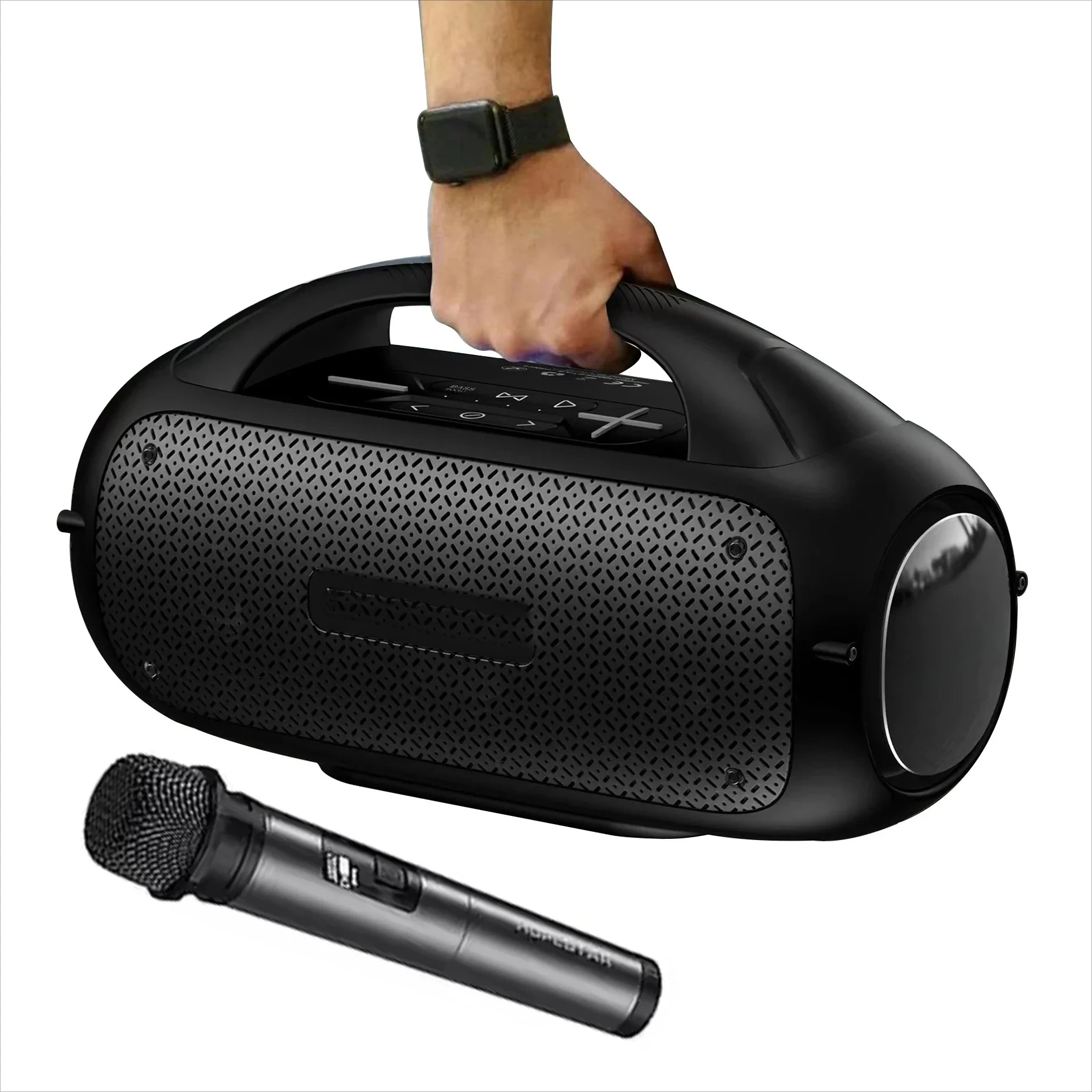 

Hot Selling Multifunctional 80W IPX6 Wireless Speaker Outdoor Subwoofer Waterproof Party High Power Portable With Microphone A50