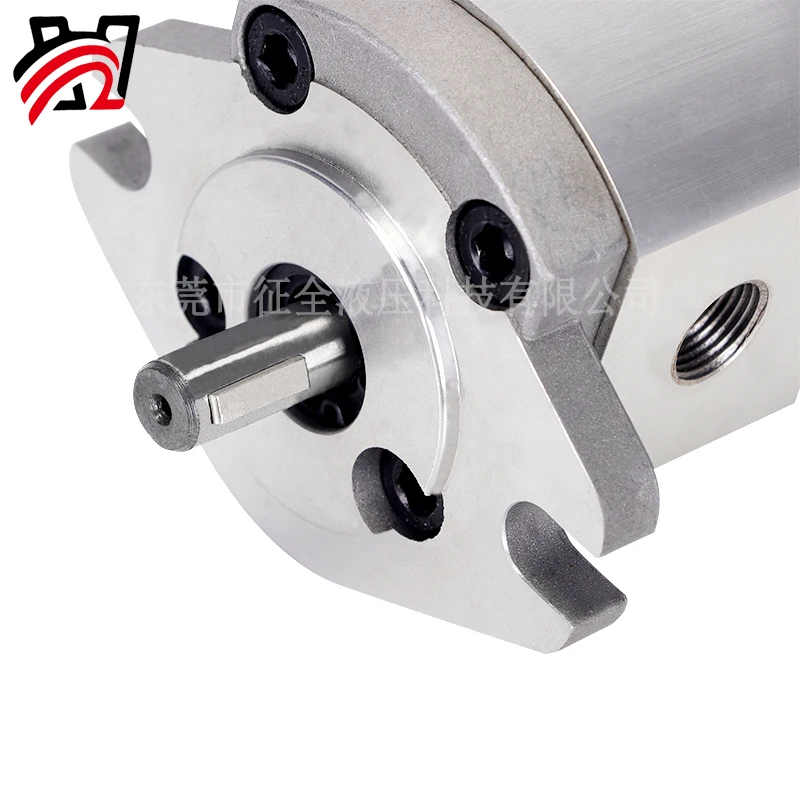 Hydraulic gear pump Zhengquan HGP-1A series, aluminum alloy housing, lightweight. It uses SP series gears with small fluctuation