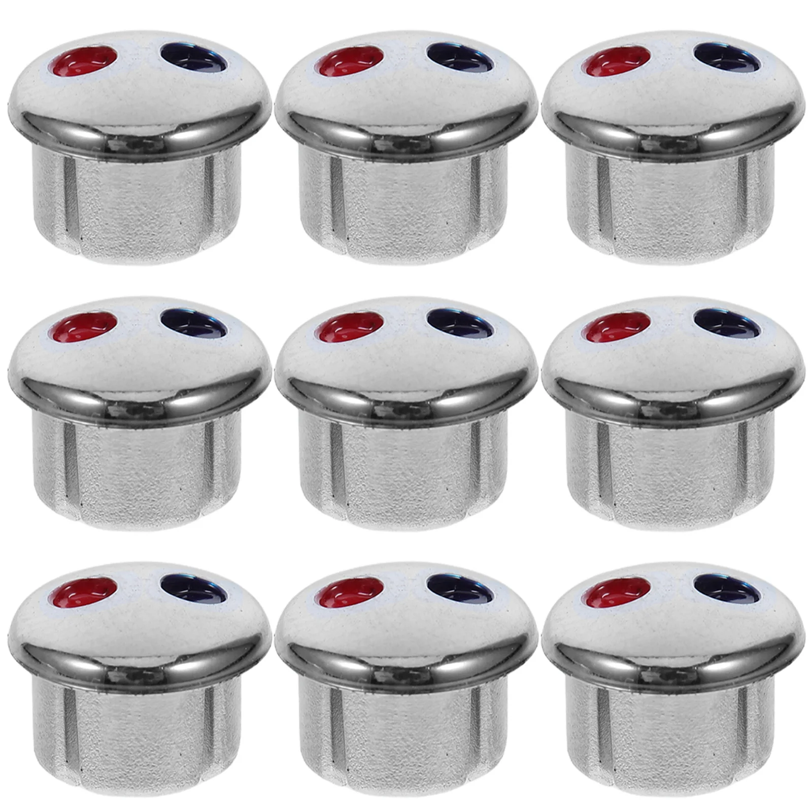 10Pcs Hot Cold Faucet Buttons Handle Temperature Markers ABS Replacement Indicators Buttons ABS Markers Replacement Labels Index