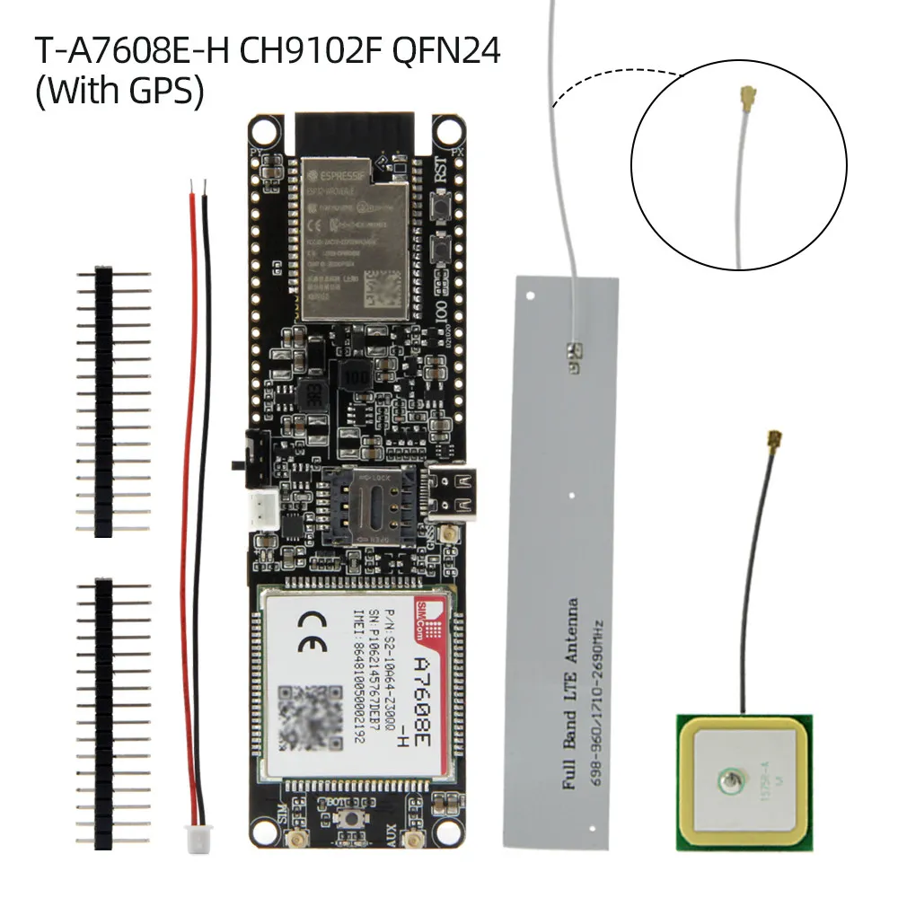 LILYGO T-A7608 WiFi Bluetooth 3G 4G Solar Power Low Power IoT Core Board