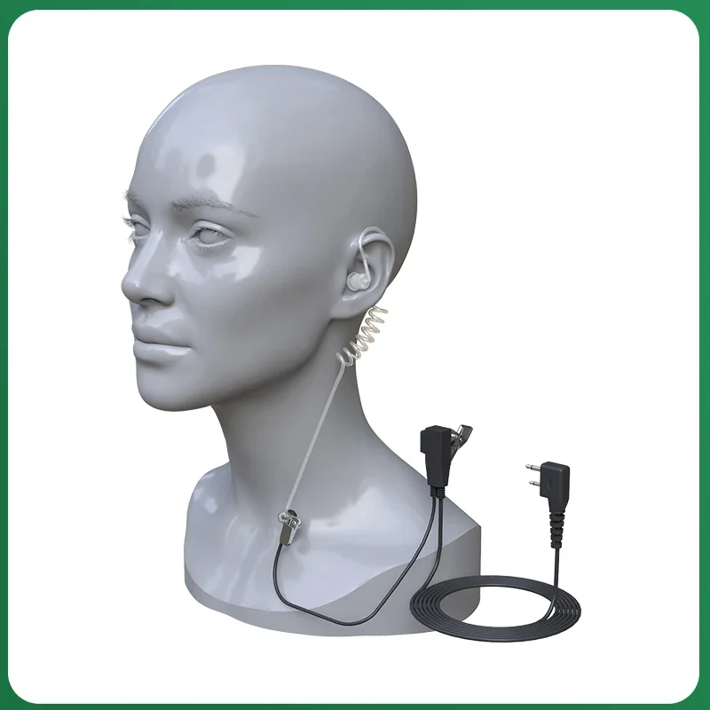 Air Tube Headphone for IC-F4011 IC-F3230D ICOM Radio IC-F14 Acoustic Headset IC-F21 Walkie Talkie Earpiece with PTT IC-F3 IC-F25