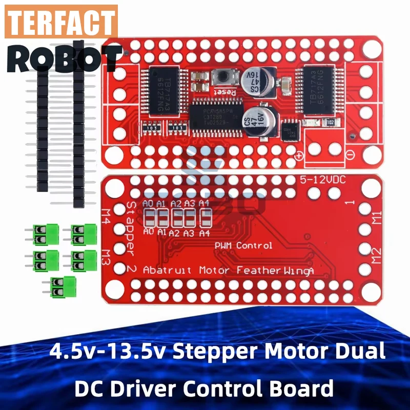 4.5v-13.5v Stepper Motor Dual DC Driver Control Board Module DC Stepper Motor PCA9685 TB6612 for arduino