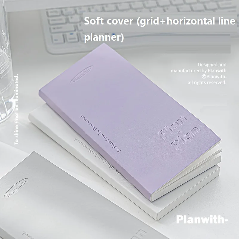 80 Page Daily Planner High Appearance PU Embossed Cover, For Students and Office Schedule Time Planning Convenient Notebook