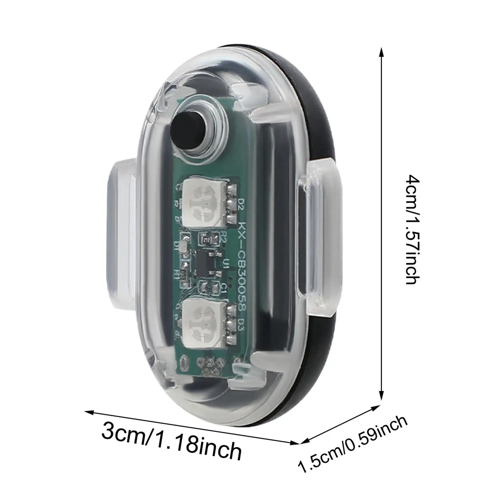 Lâmpada traseira de bicicleta mini acessório pequeno leve recarregável USB fácil de usar