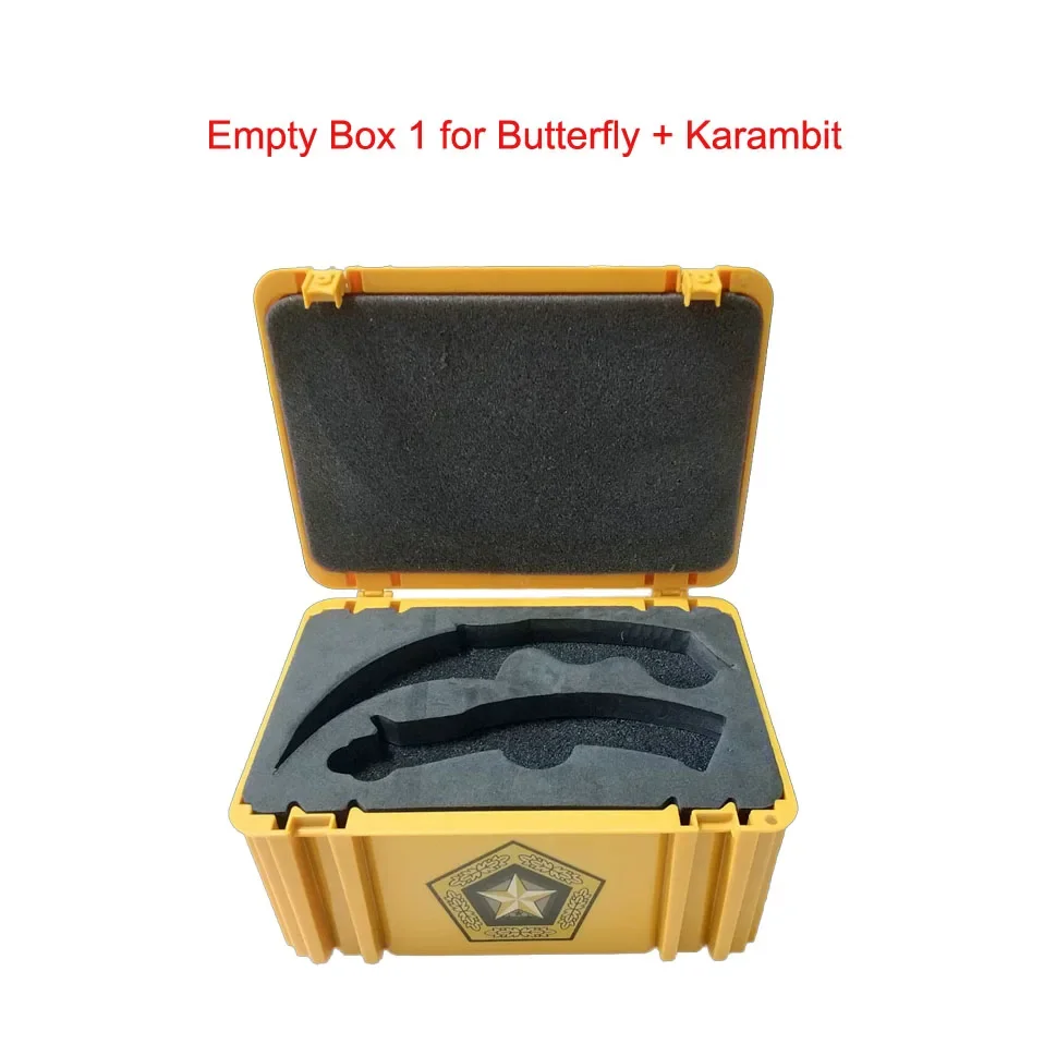 CS GO Folding Flip Knife Set Case Butterfly In Knife Empty Box Plastic Storage Gama Box
