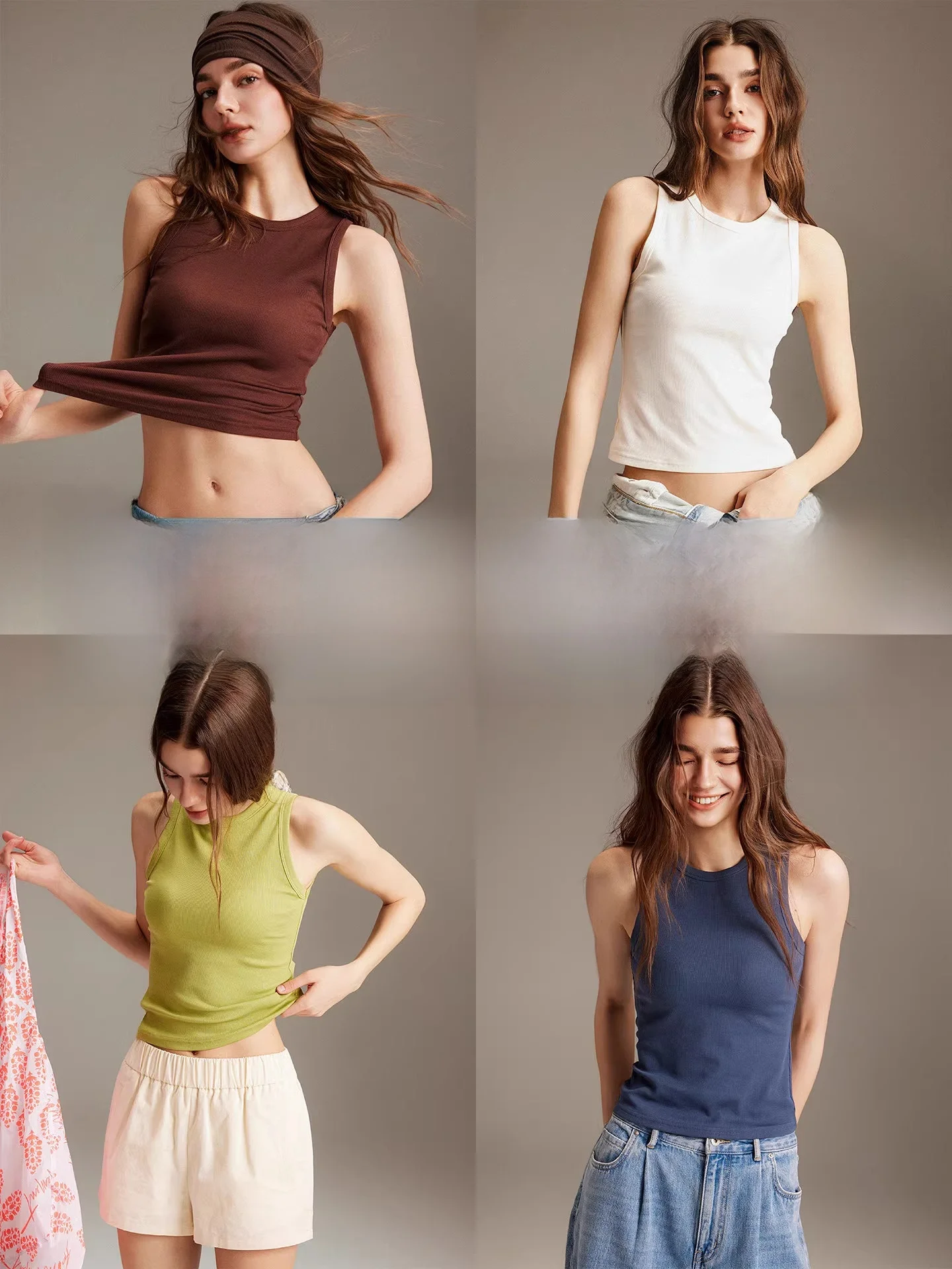 

Шелковая длинная бархатная хлопковая майка в полоску для похудения, дышащая, в повседневном стиле, женская, серия Flow, топ-майка Naked Line