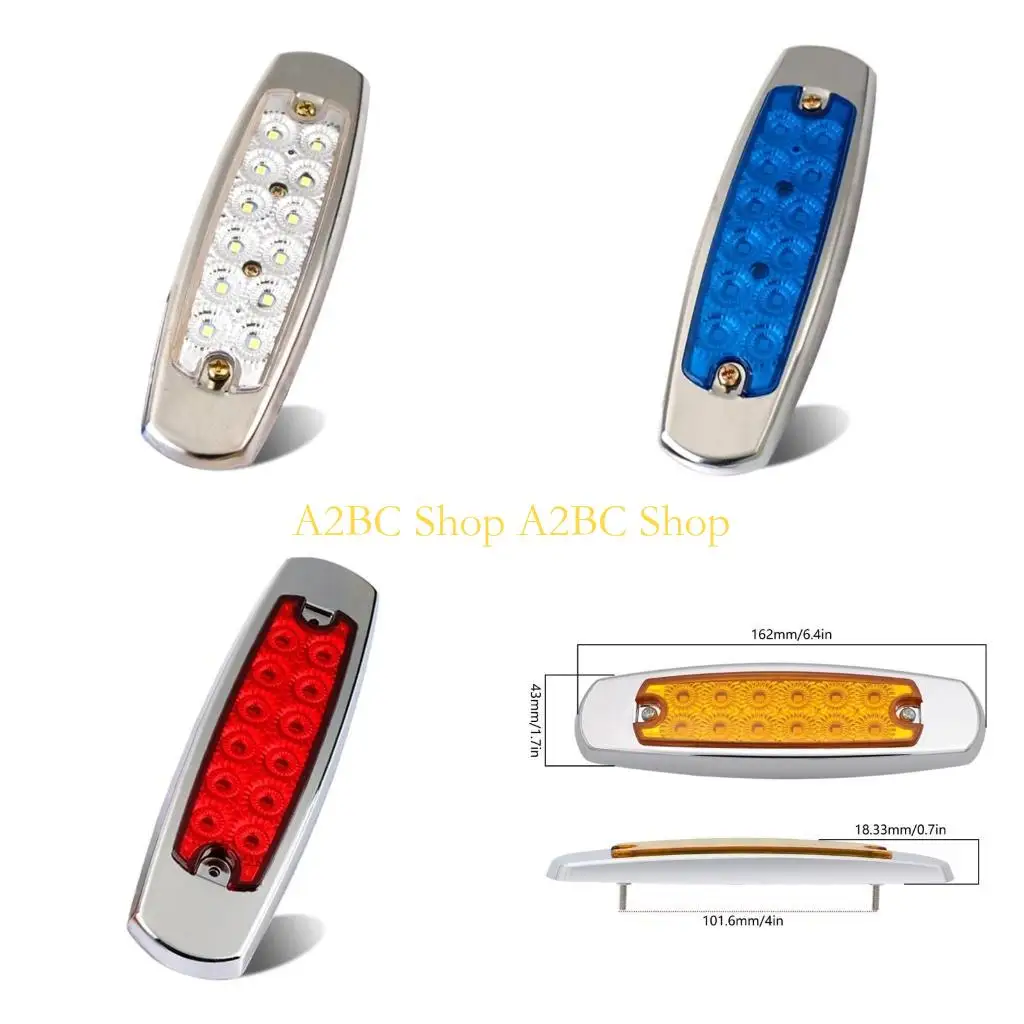 

A2BC 12V 24V LED Side Marker Warning Light Trailer Trucks Side Clearance Marker Light