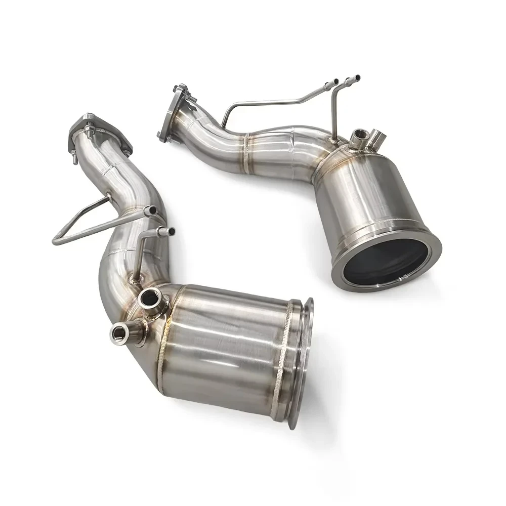 

Высокопроизводительный спортивный каталитический нейтрализатор, модернизация мощности для Audi RSQ8 4.0T 2022-2023, водосточная труба из нержавеющей стали, выхлопная труба