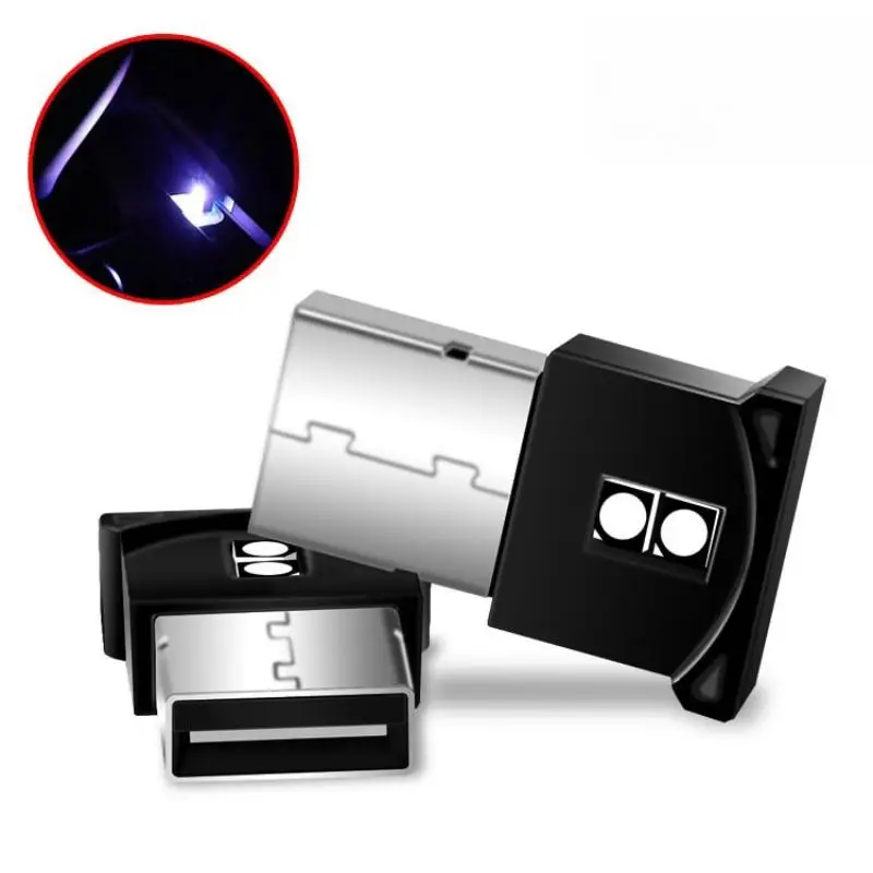 LED Neon Bulb USB Mini Lamp Car Interior Light Multicolor Ambient Mood Light Dome Dashboard Use
