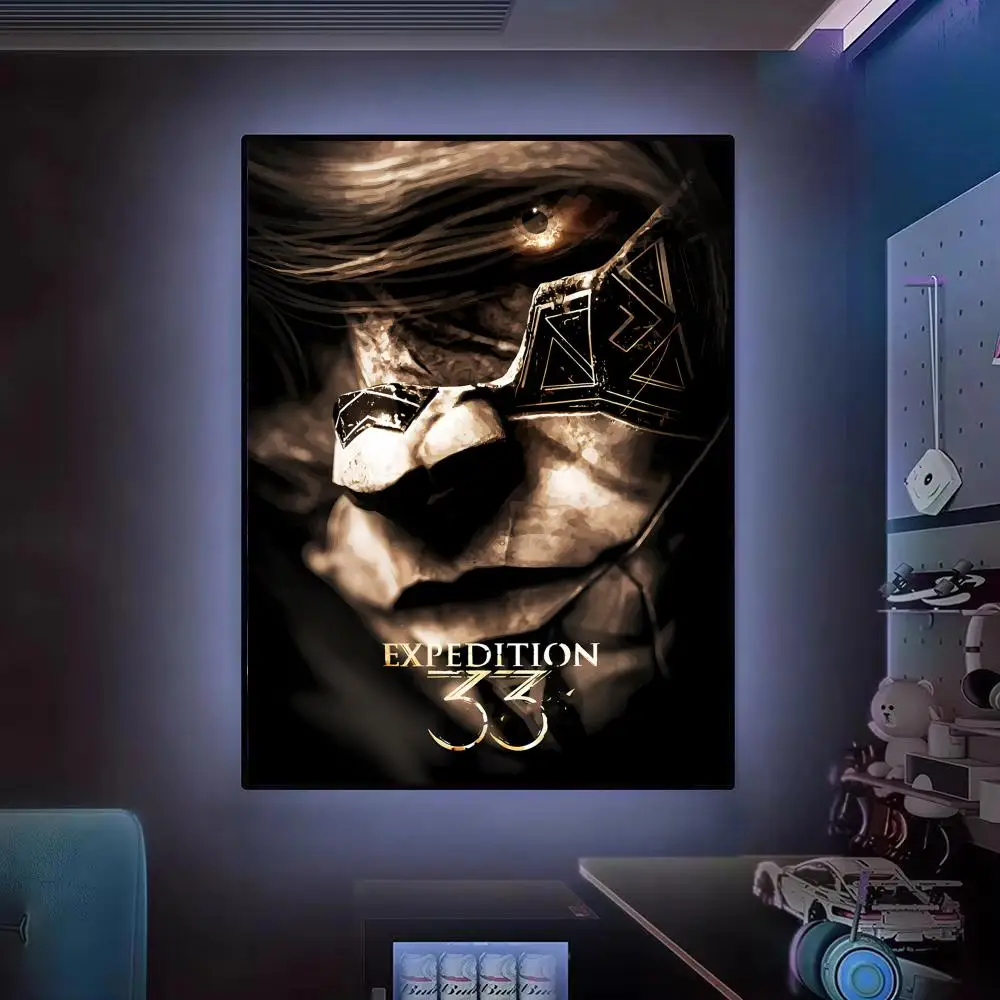 Game C-Clair Obscur E-Expedition 33 fantasy Poster Modern Aesthetic Cool Premium Decor for Bedrooms and Gaming Rooms