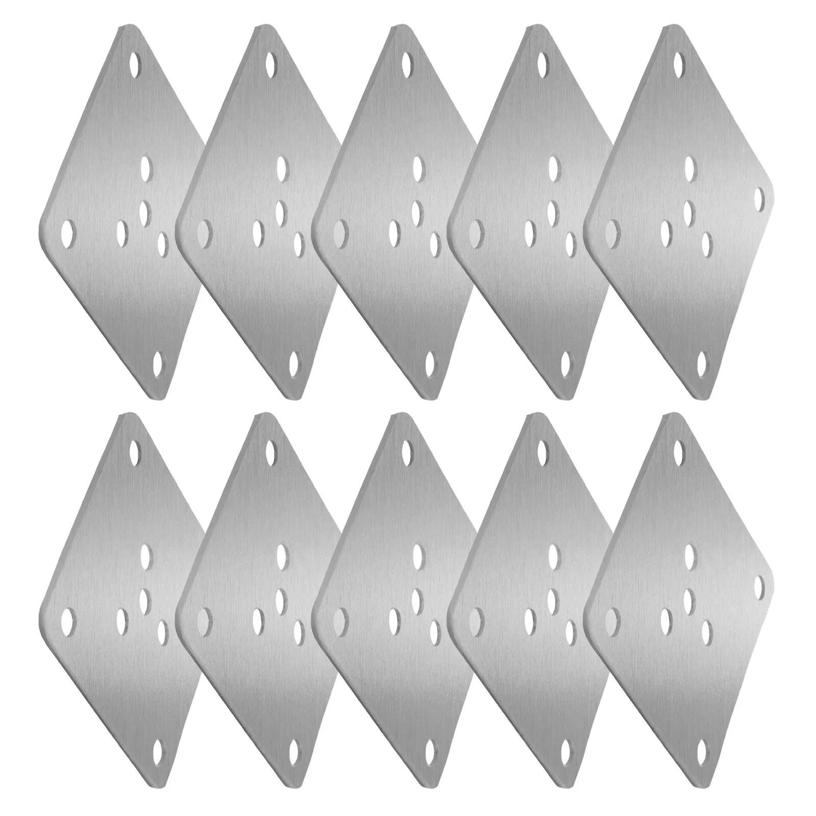 

10pcs Sofa Mounting Plates 2X2" Flat Fixing Brackets For Stability Floor Protection Table Leg Hardware Furniture Connecting