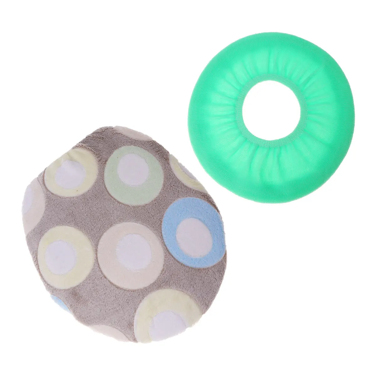 2Pcs Coral Fleece Toilet Seat Cover Set Practical Lace Style Decoration Standard Size All Year Warm Toilet Seat Cover