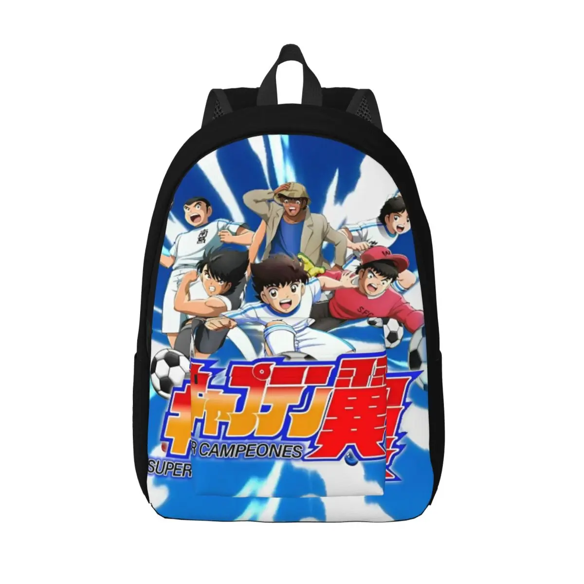 

Captain Tsubasa Anime Backpack for Men Women Fashion High School Work Daypack Football Team College Canvas Bags Durable