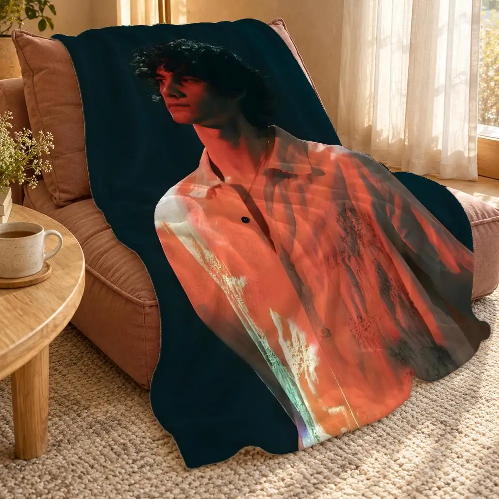 Popularity Soars S-Sombr S Singer Throw Double Sided Flannel Throw Blanket Soft Travel Camping Sofa Bed Home