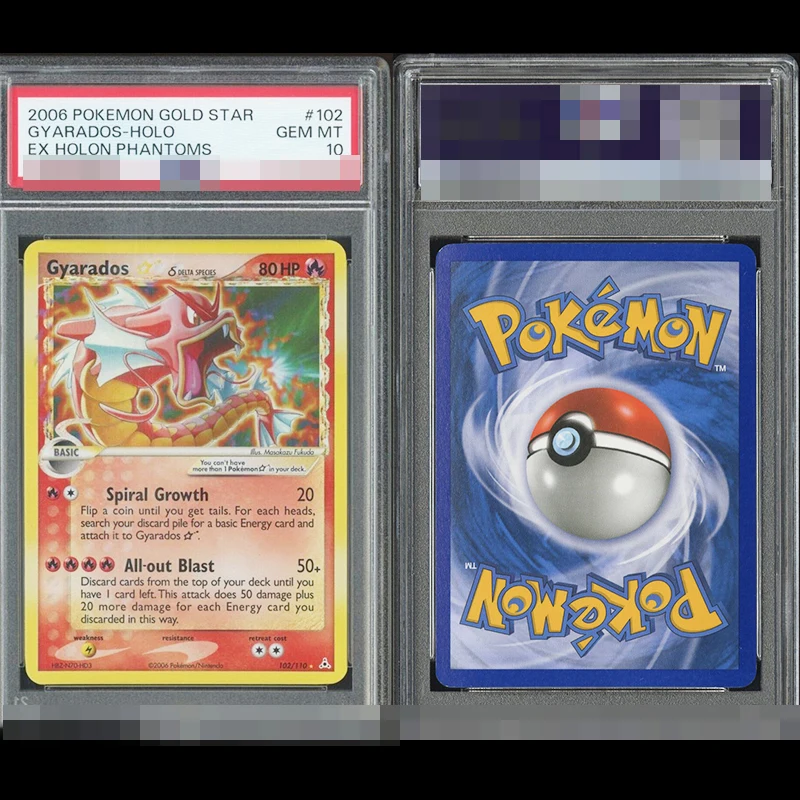 PKM 2006 بطاقة النجمة الذهبية الإصدار الأول 10s بطاقة الصف المذهل Mew Charizard Gyarados جامع بطاقات الوكيل المتماثلة عالية الجودة #4