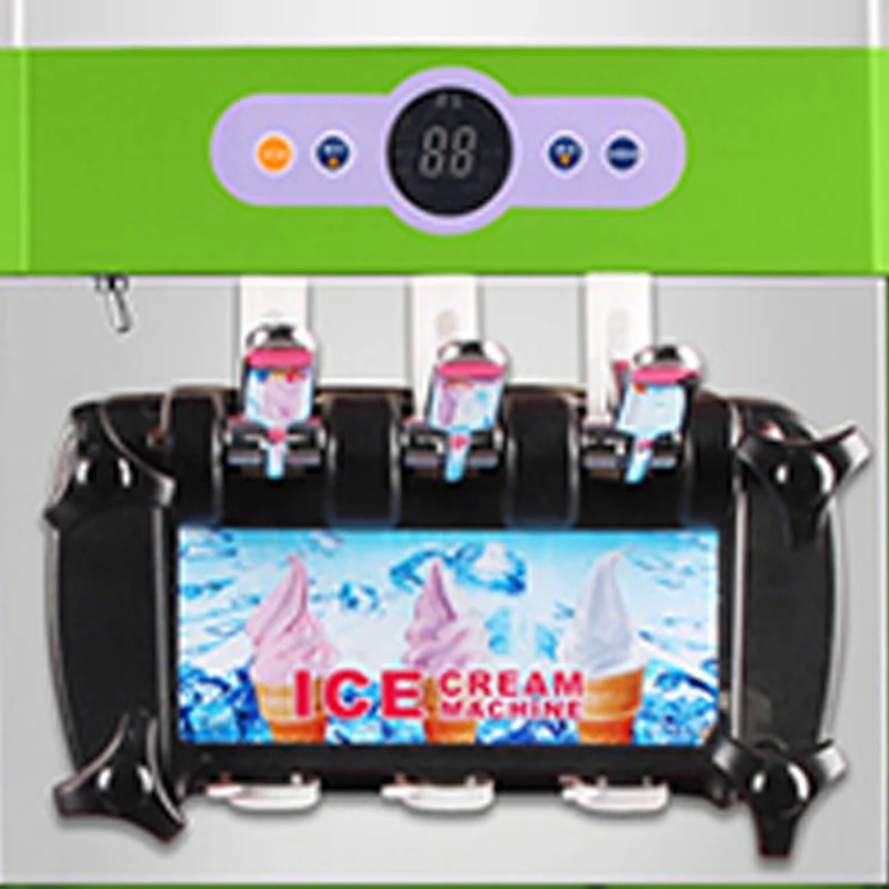 Commercial Ice Cream Maker, 10-20L/H Yield, 1000W Countertop Soft Serve Machine With 4.5L Hopper 1.6L Cylinder Touch