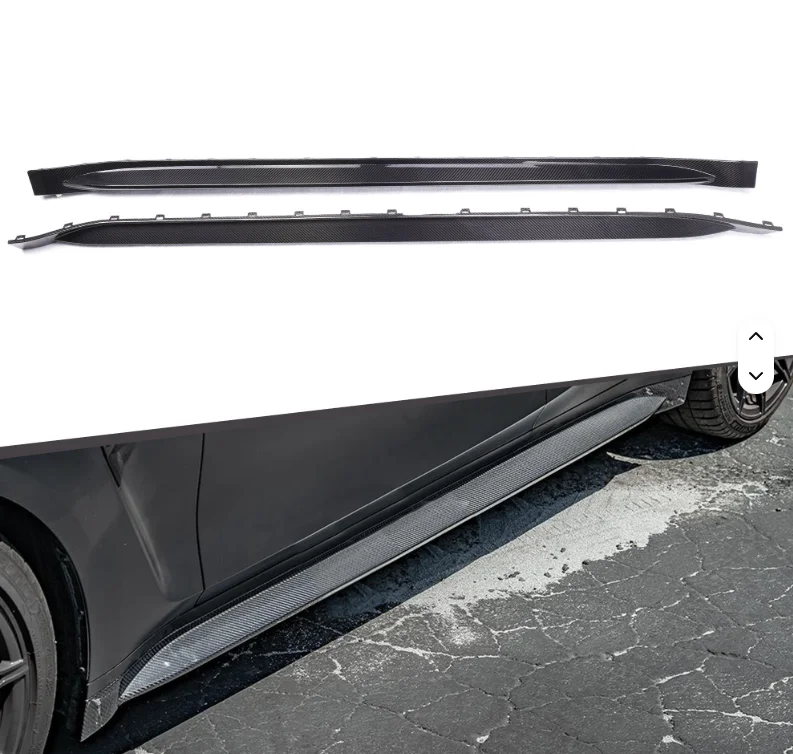 

ForDry Carbon Fiber OEM Style Black Side Skirt For M3 G80 M4 G82 G83 Car 2023+ PARIMS Brand