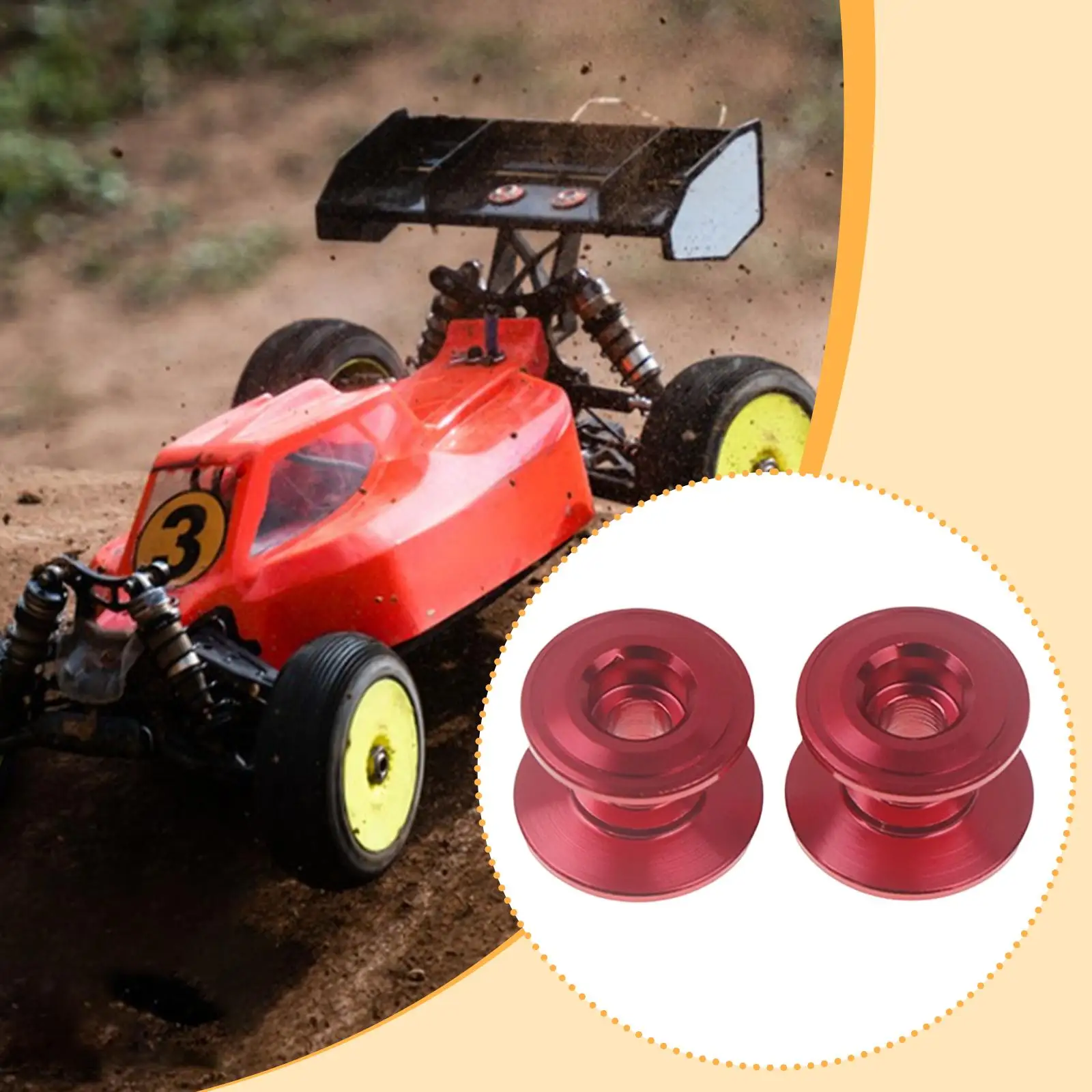 Professional RC Car Guide Wheels High Performance Alloy Wheels for 13-12 9-8mm Race Course Combination