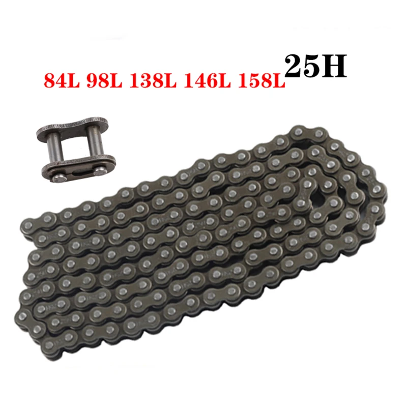 25H Chain 84 98 138  Chain Belt Link Spare Parts for 47cc 49cc Mini Dirt Pocket Bikes Mini Motorcycles