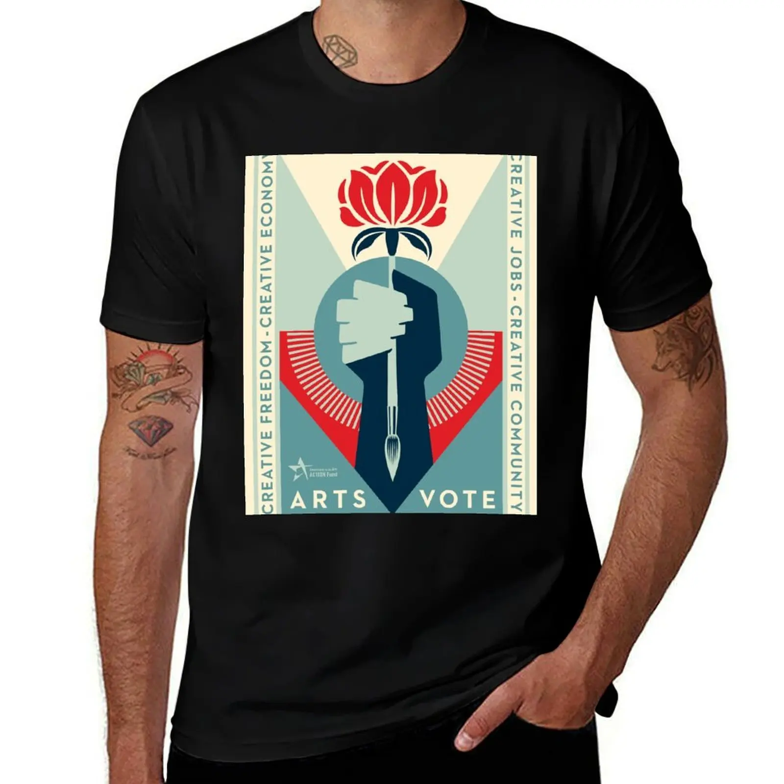 

ArtsVote 2020 Logo- Vertical T-Shirt t shirts for man graphic vintage funny t shirts dark humor T-Shirt