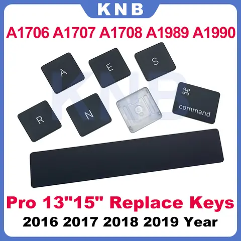 Nuovo originale A1706 Keycap per Macbook Pro Retina 13 "15" A1706 A1989 A1707 A1990 Chiave US UK EU Sostituzione