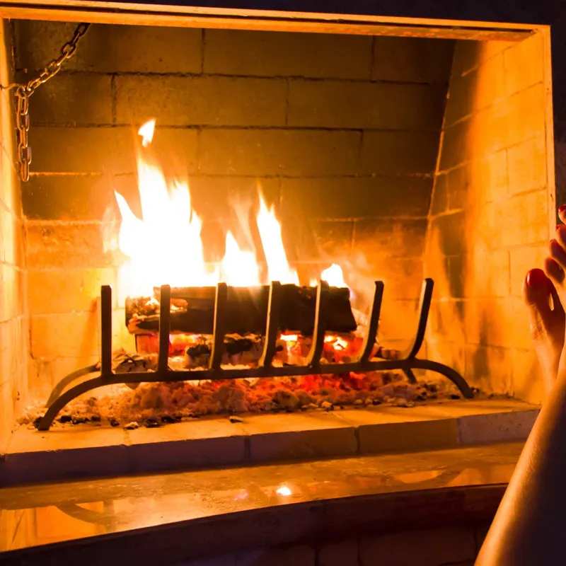 Indoor Fireplace Firewood Wrought Iron  Outdoor Baking Match  V Design Firewood  Put firewood