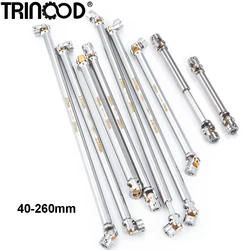 TRINOOD 1PCS Aluminum Center Drive Shaft Joint Chassis Driveshaft for 1/14 Tamiya Tractor Truck Trailer Model Car Upgrade Parts