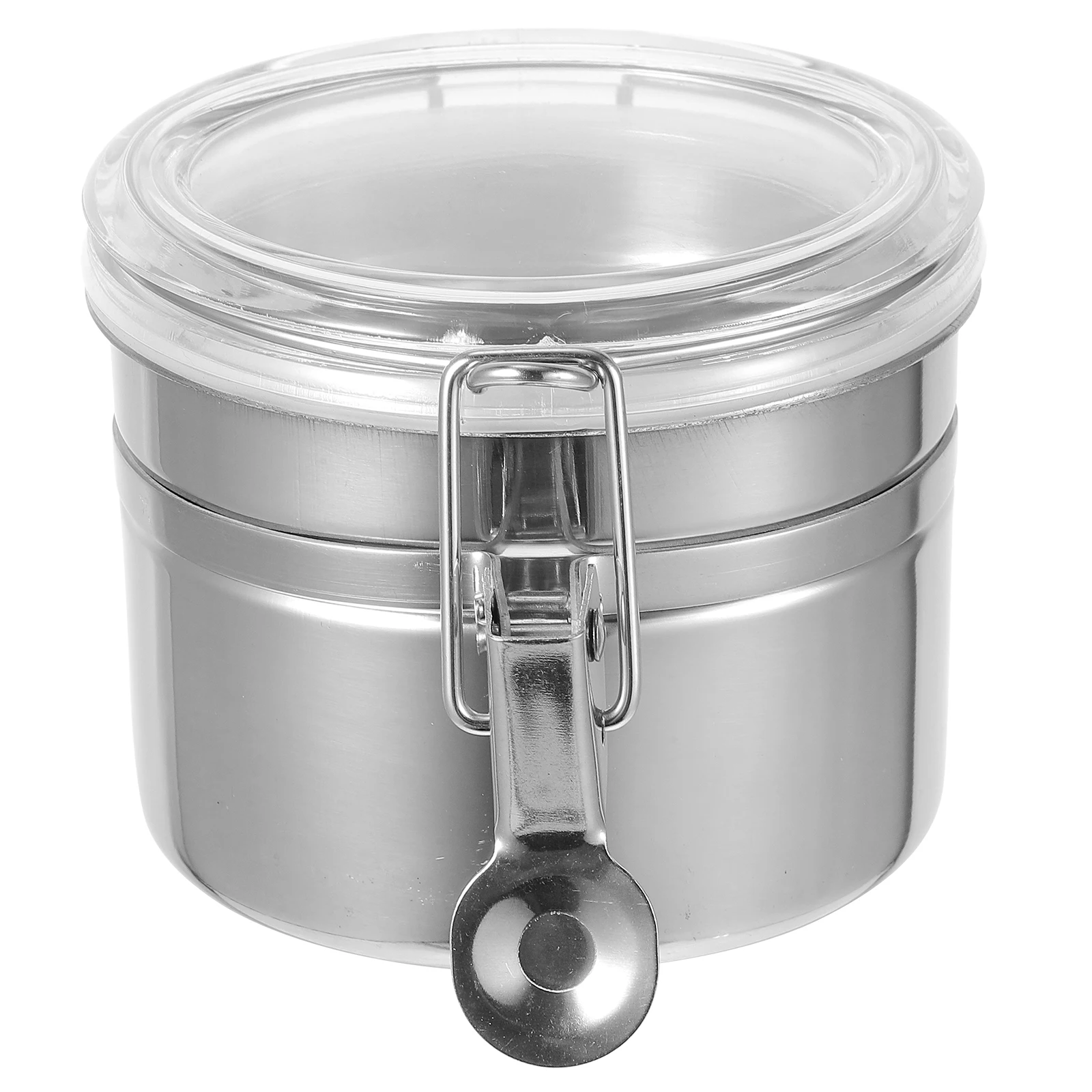 

Stainless Steel Tea Storage Canister Storage Canister 10 3x7 4cm Sealed Tin for Coffee Tea Sugar Flour Kitchen Container