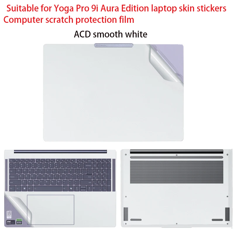 ل 2024 لينوفو اليوغا برو 9i Gen9 ملصقات الكمبيوتر المحمول اليوغا برو 9 16IMH9 ملصقات الفينيل 16IRP8 2023 جسم الكمبيوتر طبقة رقيقة واقية