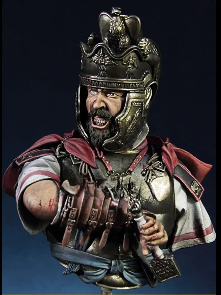 Officier de cavalerie romaine 1/10, buste de figurine modèle en résine, GK, thème historique, kit non assemblé et non peint