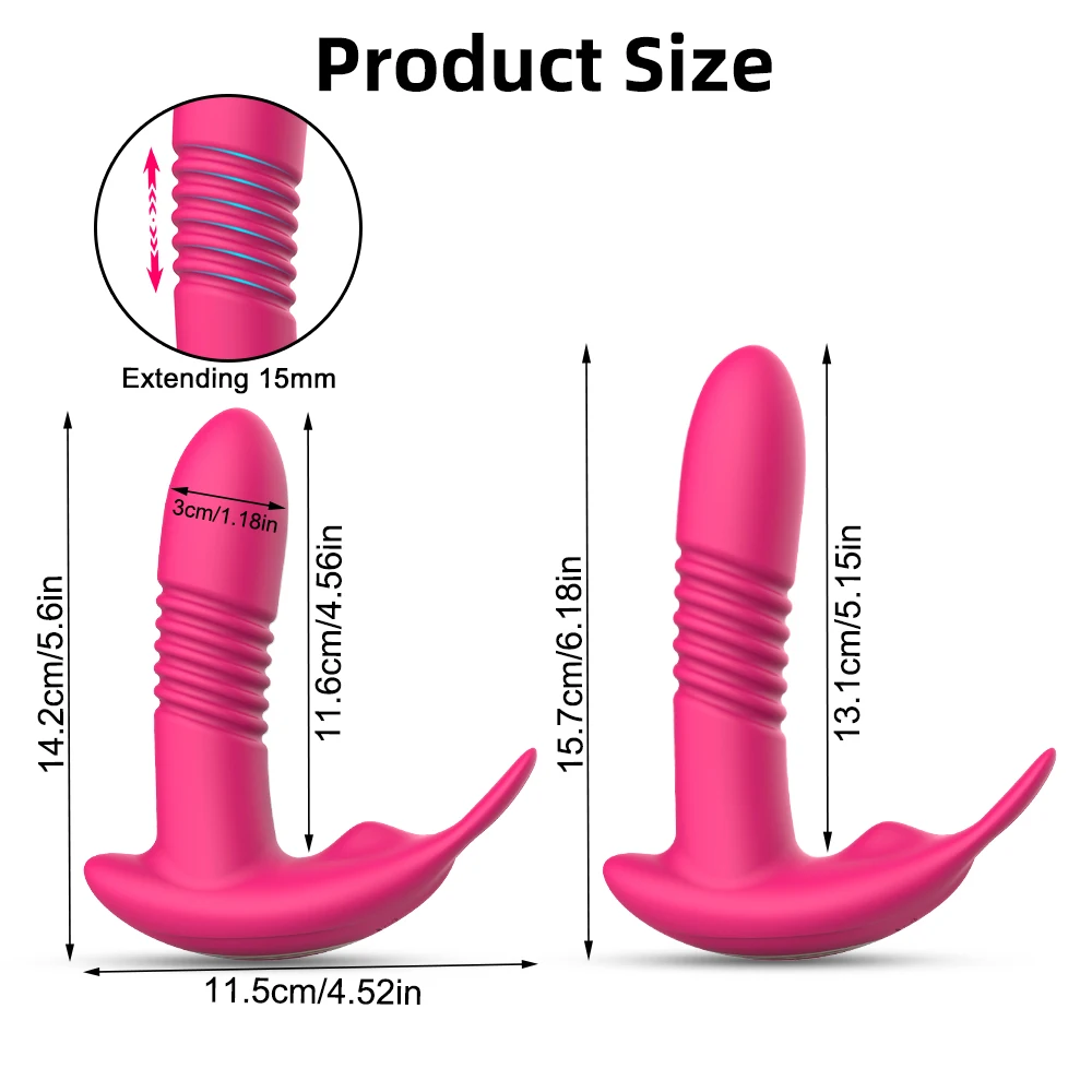 App Control Bluetooth Vibrator for Women Wearable Clitoris Stimulator G-spot Telescopic Dildo G Spot Female Masturbator Sex Toy