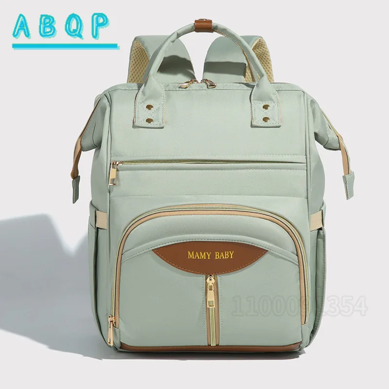 ABQP New Diaper Bag Backpack Luxury Brand Fashion Baby Diaper Bag Backpack Oxford Cloth Large Capacity Baby Products Storage Bag