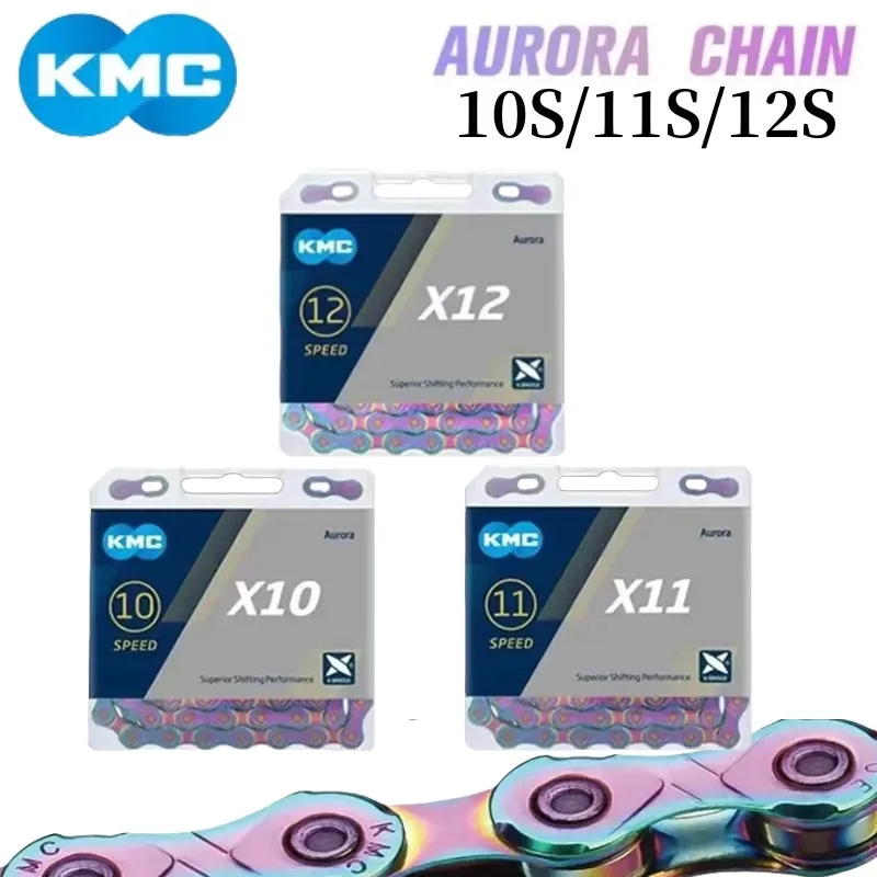 

KMC Aurora Chain X12 X11 X10 10/11/12 Speed Chain for Mountain Bike Gravel 12v 11v 10v Road Bike Chain for shimano/SRAM Original