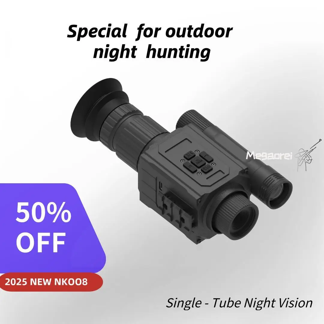 

Bird-watching Scope Wildlife Observation CameraMegaorei NK008 Military Night Vision 2026: 5X Zoom, 850/940nm, 4 Lenses, HD, 20m