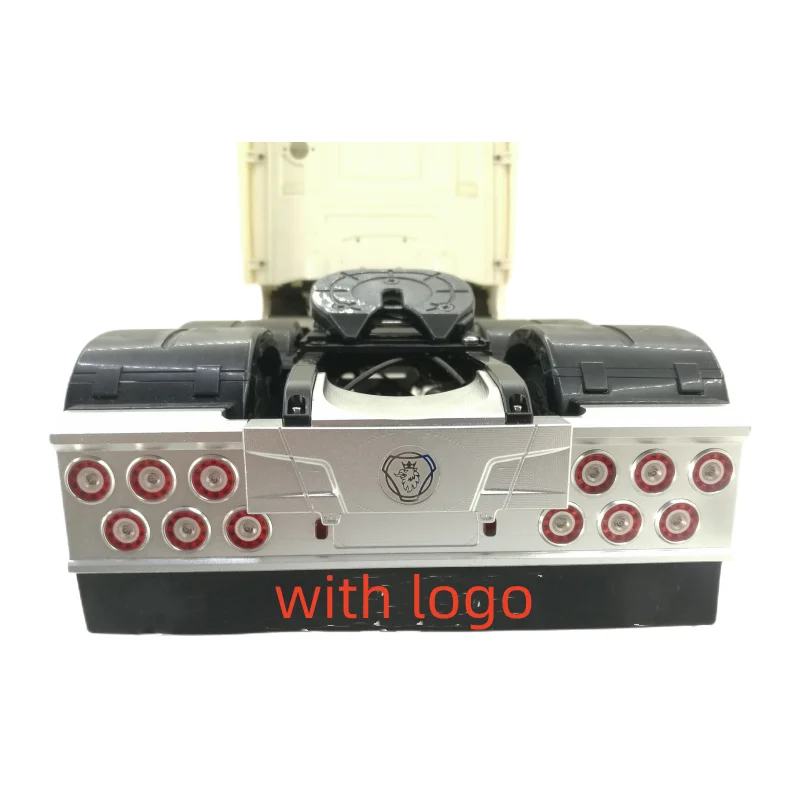 CNC LED Tail Light Rear Bumper Lamp for Tamiya 1/14 Truck RC Cars Scania King Stiholt Tamiya LESU Truck Upgrade Accessories