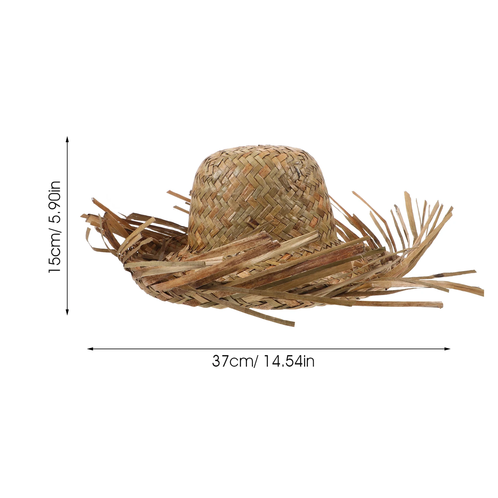 Beach Decor Straw Sun Hat Woven Breathable Wide Brim Sun Protection Hat for Outdoor Summer Activities Uv Proof