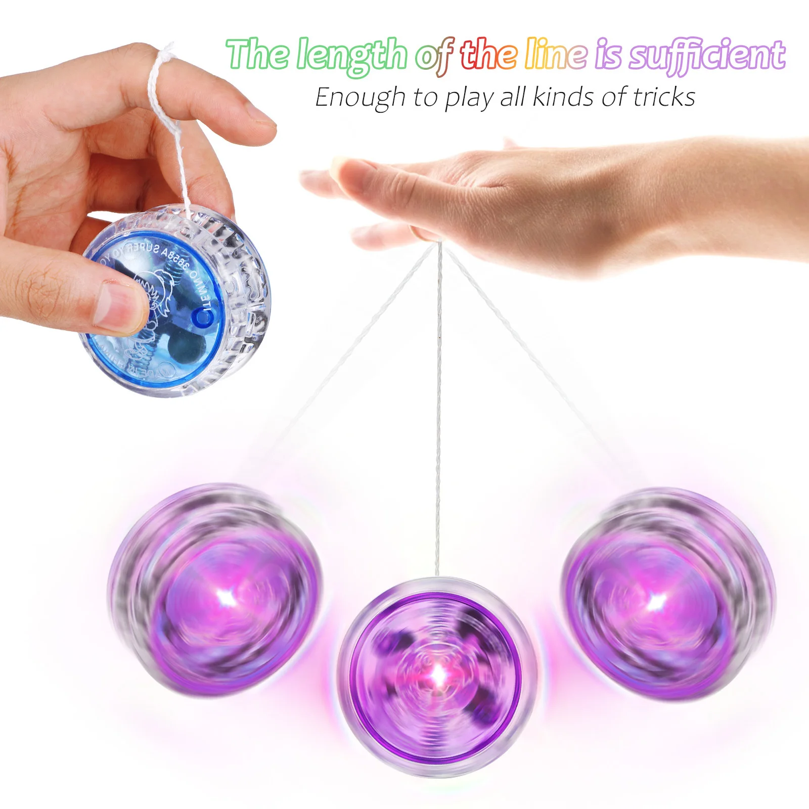 10 قطعة من كرات اليو البلاستيكية المضحكة كرات صغيرة لحفلات أعياد الميلاد تحسين التنسيق المرونة هدية لجميع الأعمار