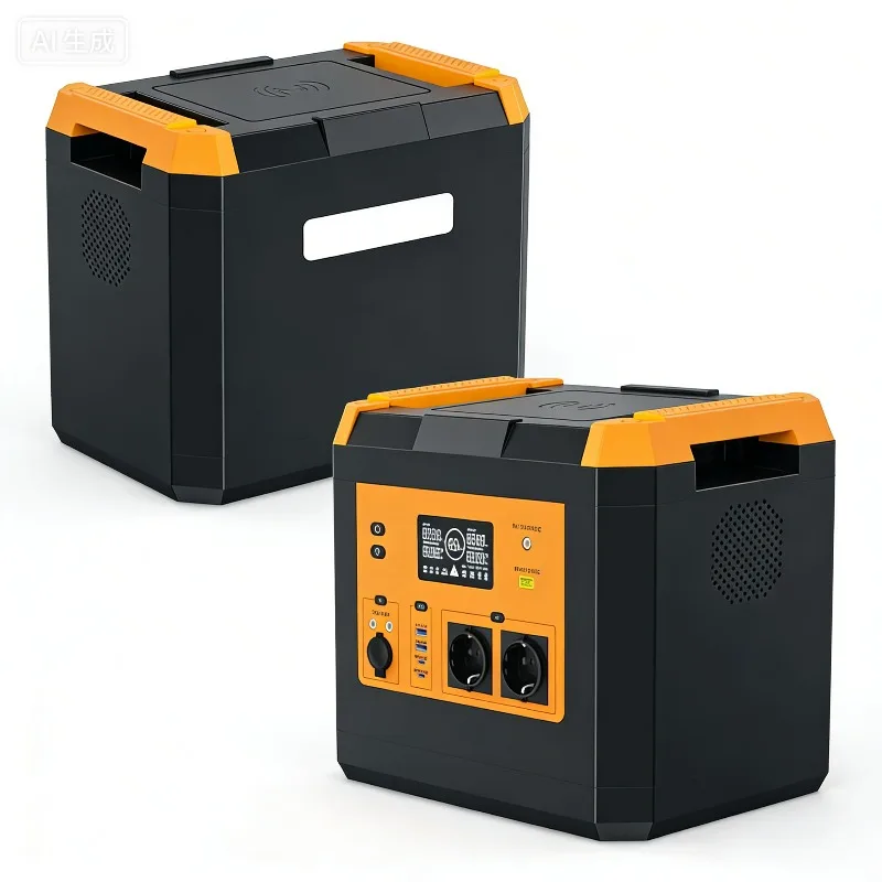 Portable 2200W Lithium Power Station, Large Capacity Mobile Energy Storage Generator for Outdoor Stall, Camping and Self-Driving