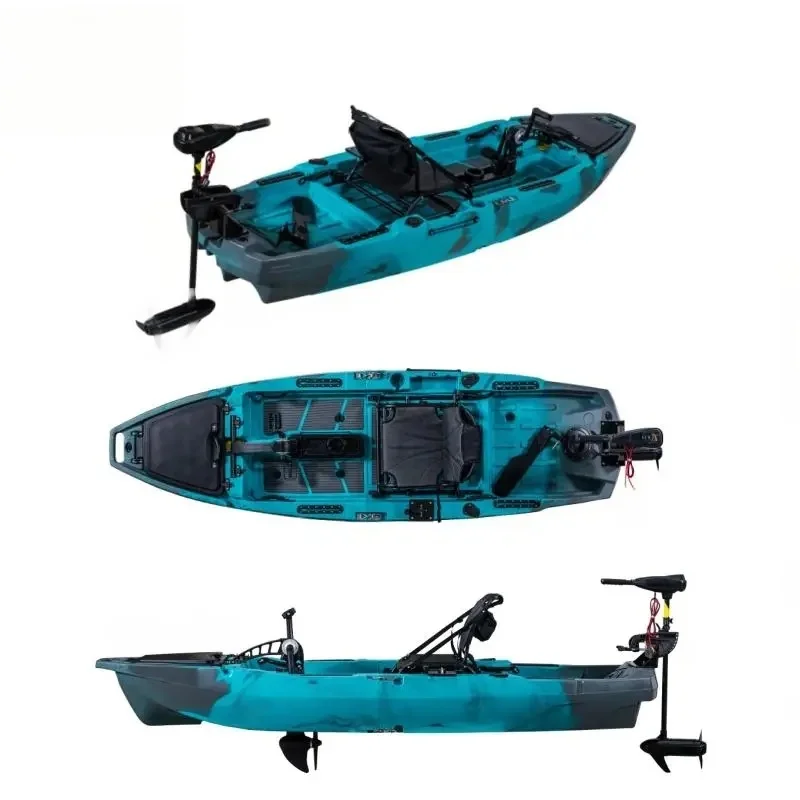 ！@2025 Factory Wholesale Ocean Lake River Fishing Detachable Pedal fishing Kayak 1 Person Modular HDPE Plastic Sea Touring