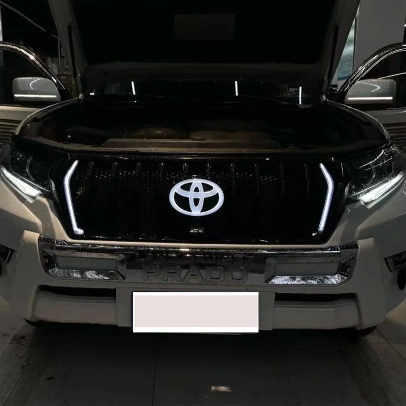 LED Automobile logo dynamic streamer lamp for Toyota 4Runner Tundra 2016-oh Land Cruiser 2018-oh Prado Hilux Revo accessories