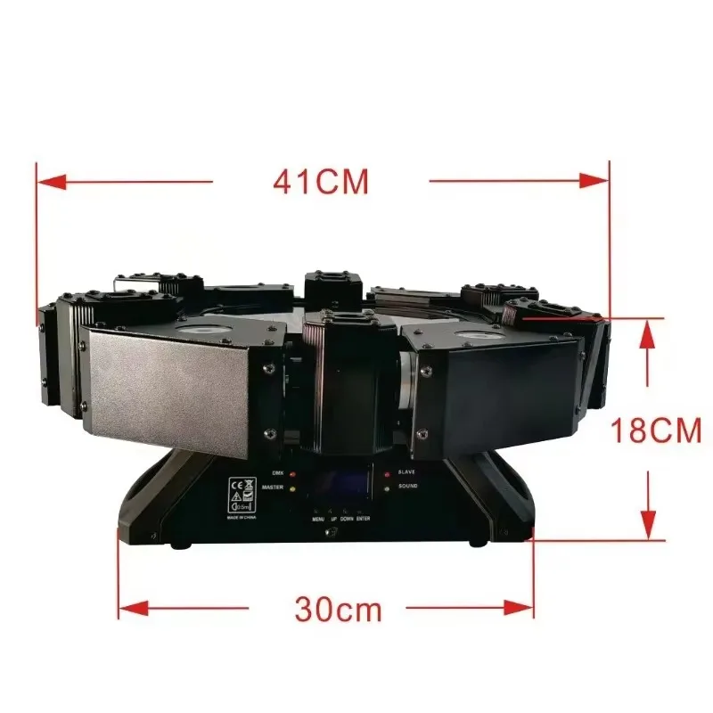 BOTAI Professional Stage Moving Head Light 6x500mW RGB Laser 6x5W Warm White LED 325LEDs Strobe DMX512 Control for KTV Warehouse