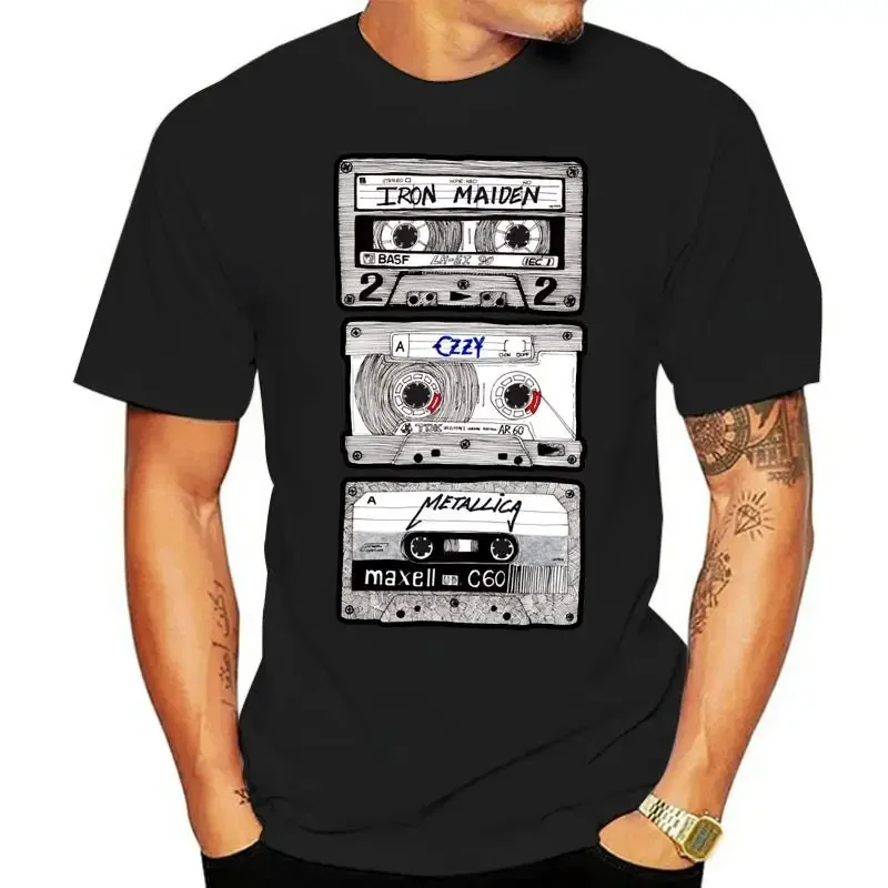 LE Fashionable T Shirt Men Tshirt K7 Metal Mix Youth T-shirt Band Tees Classic Cassette Print Clothes Cotton