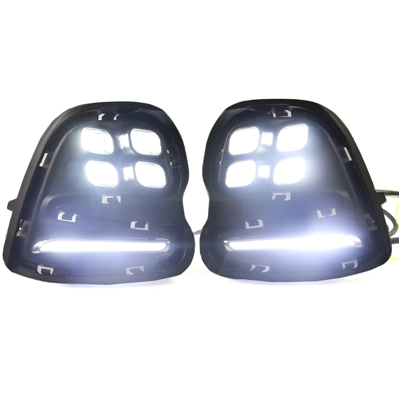 

Daytime Running Lights For Chevrolet Cavalier 2015-2017 DRL With Turn Signals LED Fog Lights Headlights