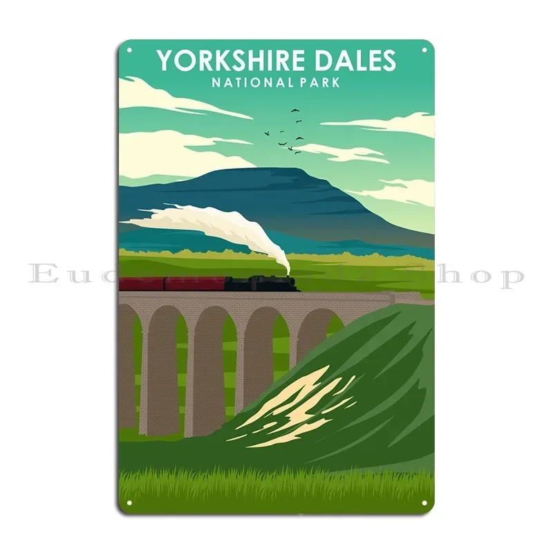 Yorkshire Dales Park Art Metal Plaque Designing Garage Plaques Wall Decor Cinema Cinema Tin Sign Poster