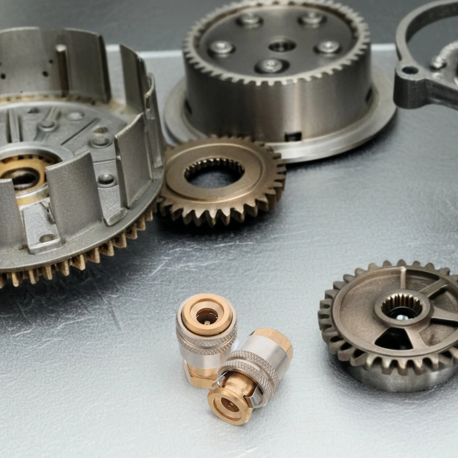 

2pcs Self-Locking Air Inflator Chuck Brass 1/4 Inch Tire Inflation Valve Nozzle For Car Motorcycle Bicycle Valve