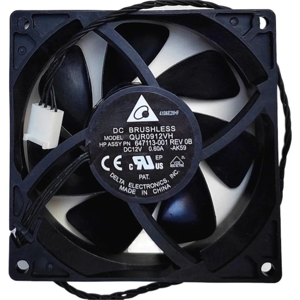 デルタ-9025 9225 9cmファン,4線式速度制御,大空冷,DC 12v,0.60a