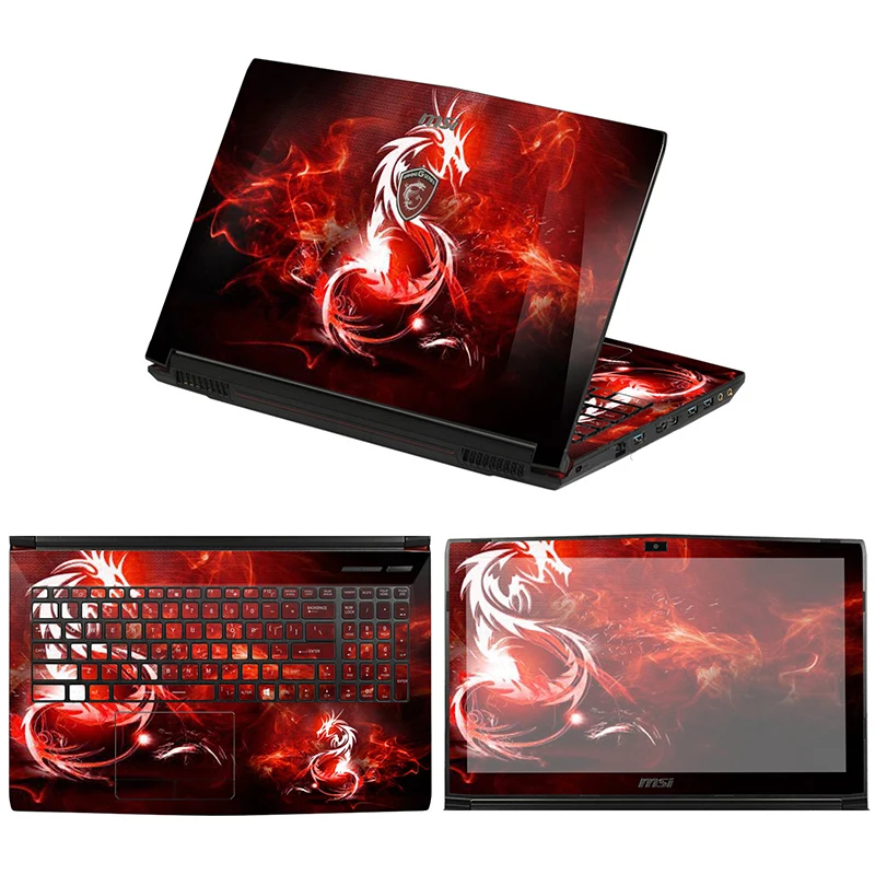 Imagem -05 - Adesivos para Laptop para Msi Ge66 Gf66 Gl66 Gs66 Ge76 Gf76 Gf76 Gf76 Gs77 Gt77 Ge68 Ge78 Skins Pintados Personalizados para Filme Msi Ge75 Gf75
