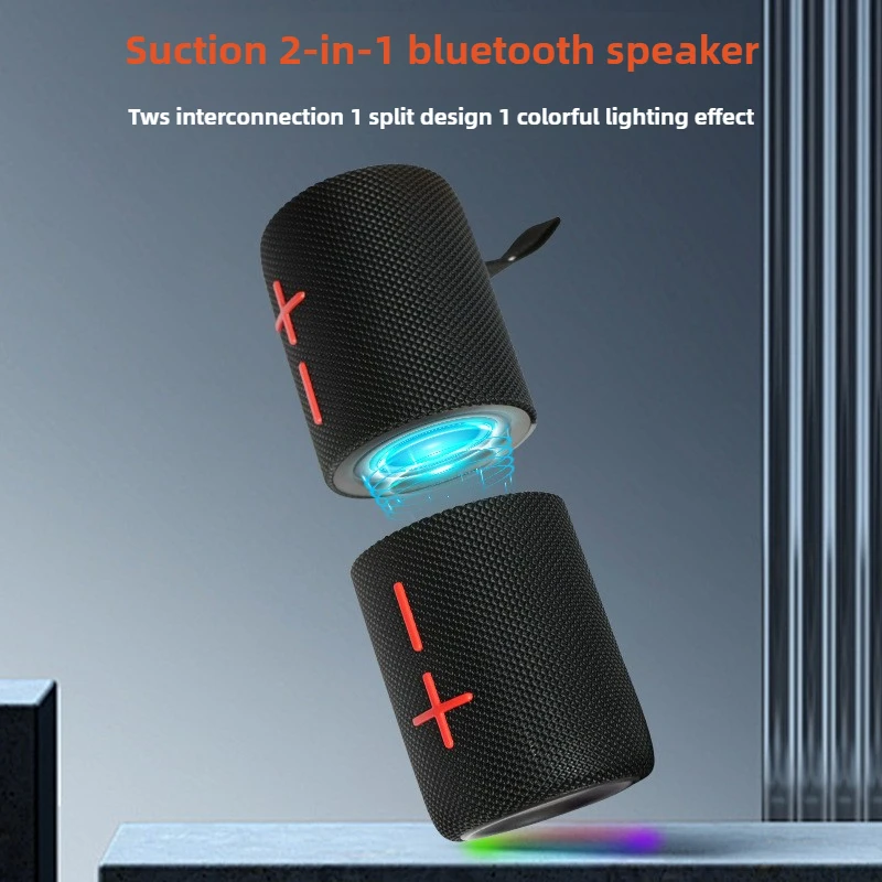 

Cyboris 2-в-1 Bluetooth-динамик Красочный тяжелый сабвуфер Новые портативные магнитные колонки Сабвуфер для домашнего кинотеатра